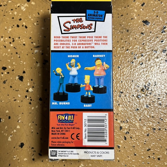 Brand New Homer Simpson 3-D Animator Action Puppet - Picture 4 of 4